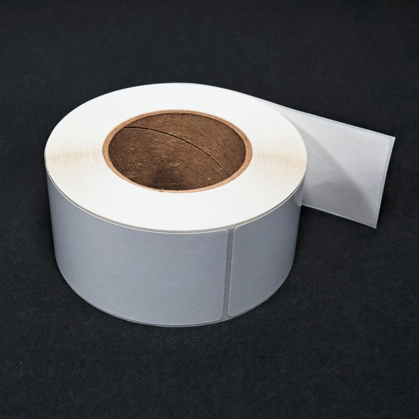 NMS Inkjet Labels, Paper, Gloss, Die Cut, White, 2.5x5, 3" Core, 6" OD