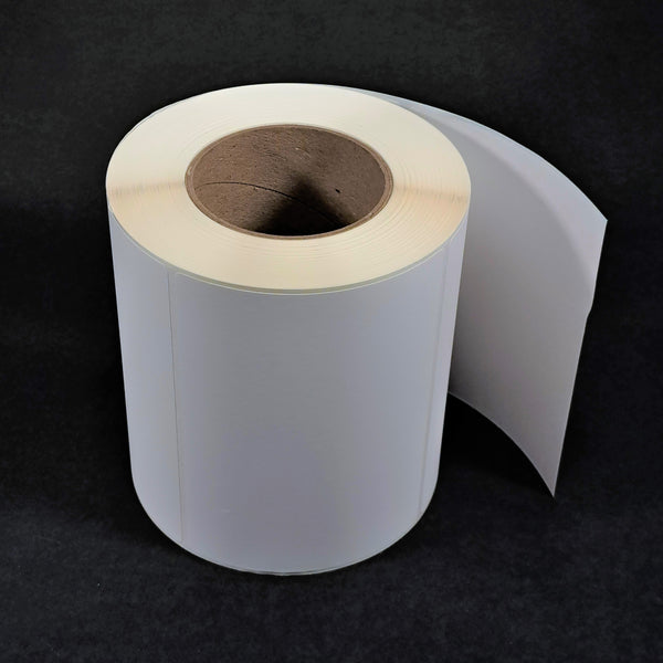 NMS Inkjet Labels, Paper, Matte, Die Cut, 6x4.4375, 3" Core, OD 6