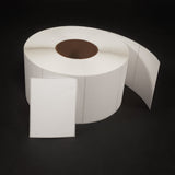 NMS Inkjet Labels, Paper, Matte, Die Cut, White, 4x3, 3" Core, 8" OD, Canada
