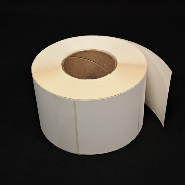 NMS Inkjet Labels, Paper, Matte, Die Cut, White, 4x4, 3" Core, 8" OD