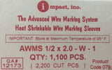 Impact AWMS Pre-Cut Heat Shrink Tubes, Fan Folded, 1/2" ID