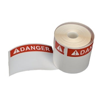 NMS Polyester Labels, Die-Cut, Pre-Printed, DANGER Canada