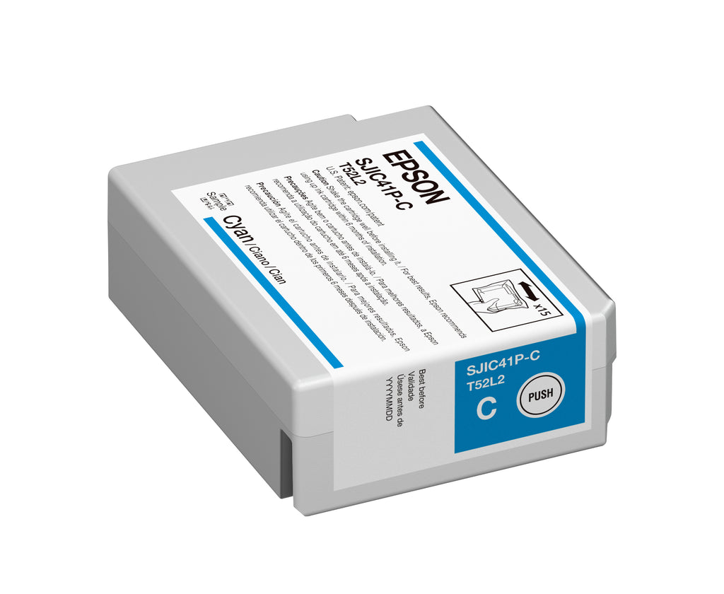 Epson ColorWorks C4000 Ink Cartridges, Cyan Canada SJIC41P C13T52L220