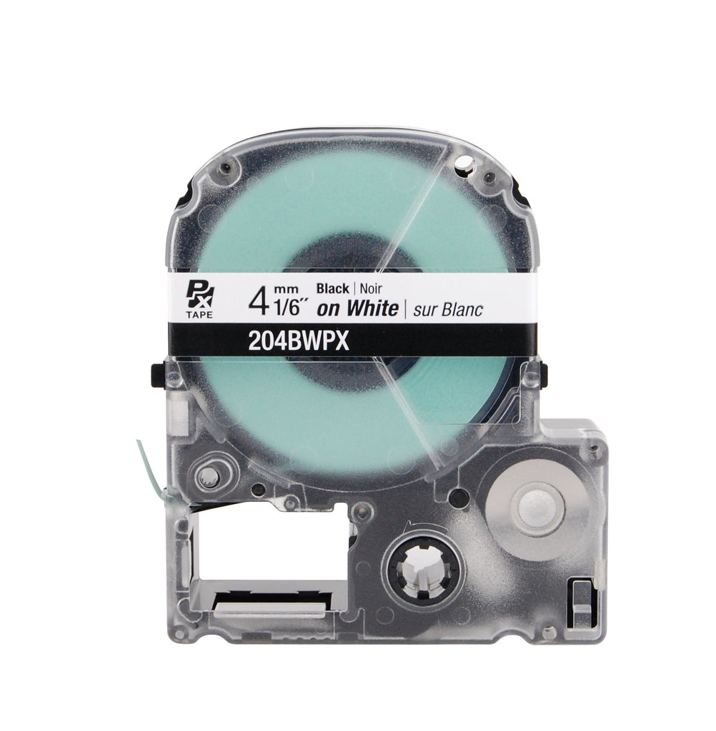 Epson 204BWPX 1/6" White Glossy Polyester Label PX Tape Canada