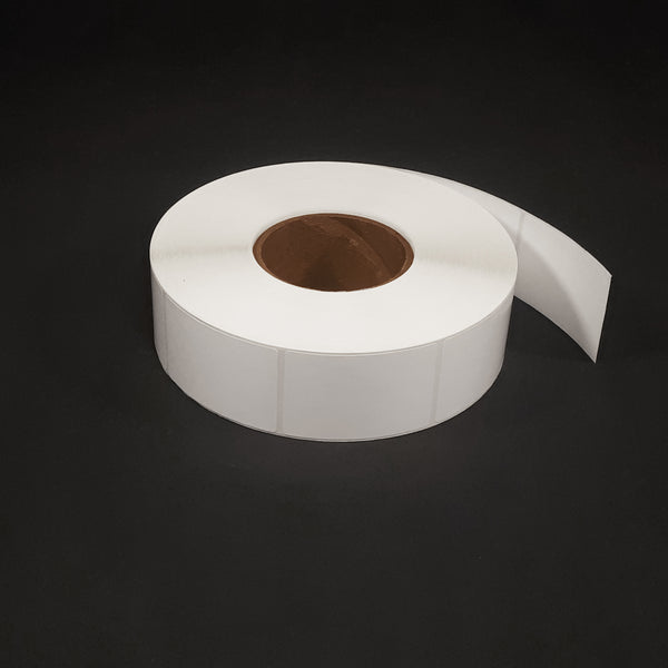 NMS Inkjet Labels, Paper, Gloss, Die Cut, White, 2x3, 3" Core, 8" OD