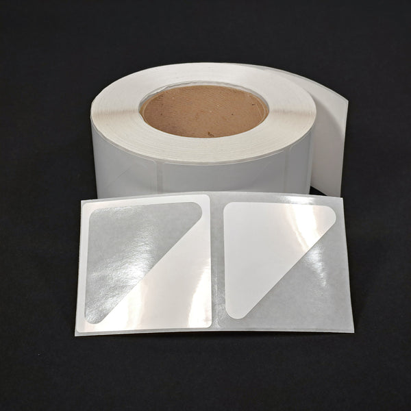 NMS Inkjet Labels, BOPP, Gloss, Die Cut, White, 2.6x3.5 Triangle, 3