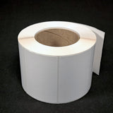 NMS Inkjet Labels, Paper, Gloss, Die Cut, White, 3.75x2.5, 3" Core, 6" OD