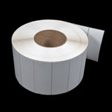 NMS Inkjet Labels, Paper, Matte, Die Cut, White, 4x1.5, 3" Core, 8" OD