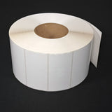 NMS Inkjet Labels, Paper, Gloss, Die Cut, White, 4x2, 3" Core, 8" OD