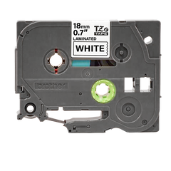 Brother TZe241 18mm Black on White Laminated Polyester Label Tape