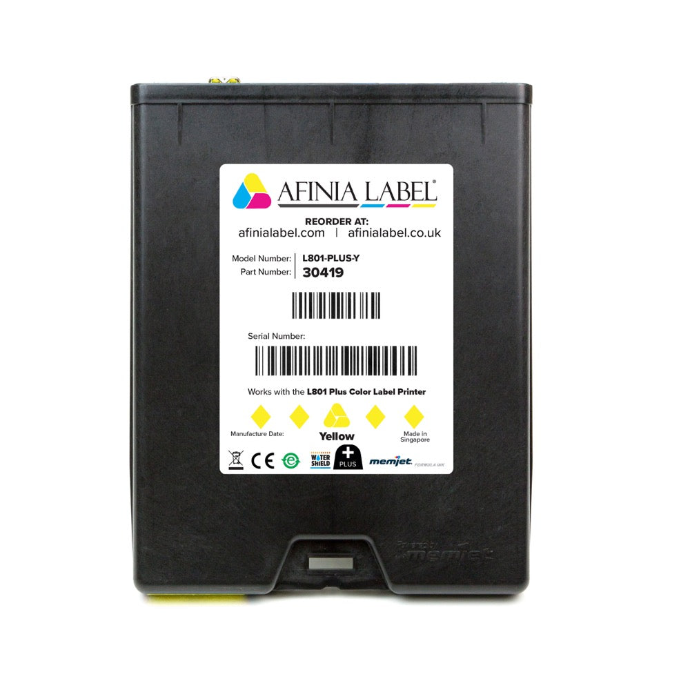 Afinia L801 Plus Ink Cartridges, Yellow (Dye w/Watershield™) Memjet Canada