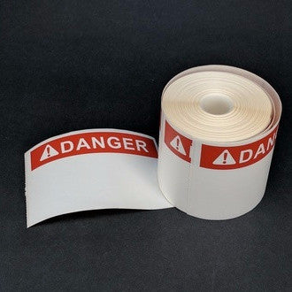 NMS Polyester Labels, Die-Cut, Pre-Printed, DANGER Canada