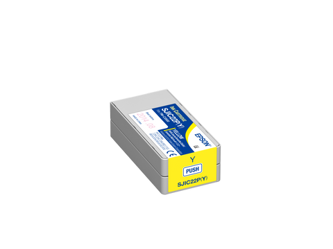 Epson ColorWorks C3500 Ink Cartridges, Yellow SJIC22P-Y C33S020583