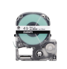 Epson 204BWPX 1/6" White Glossy Polyester Label PX Tape Canada